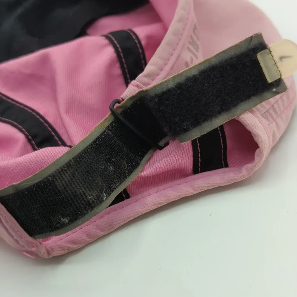 Nike AW84 5 Panel Hat Cap Pink Strap Back Adjustable Lightweight Dri-Fit *Read*